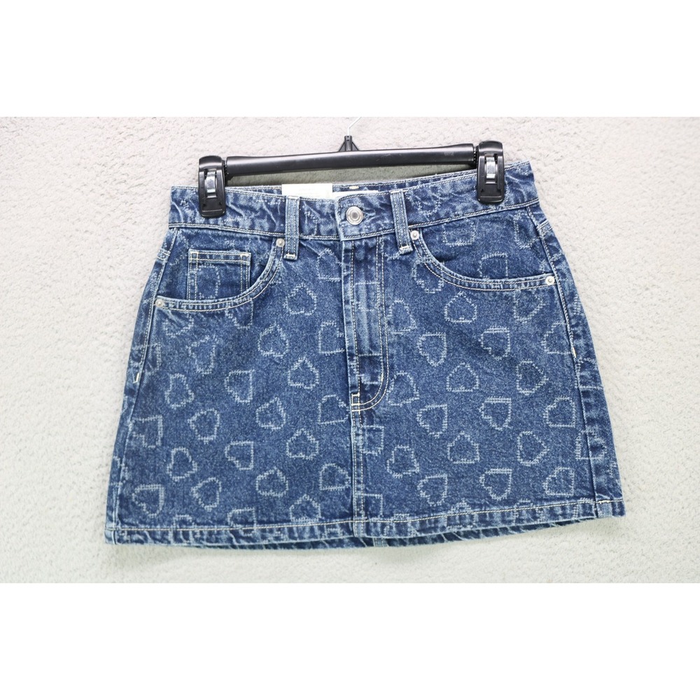 Cotton-On Mini Skirt-Size 26-Hearts-NWT-Pockets-BOHO-Hippie